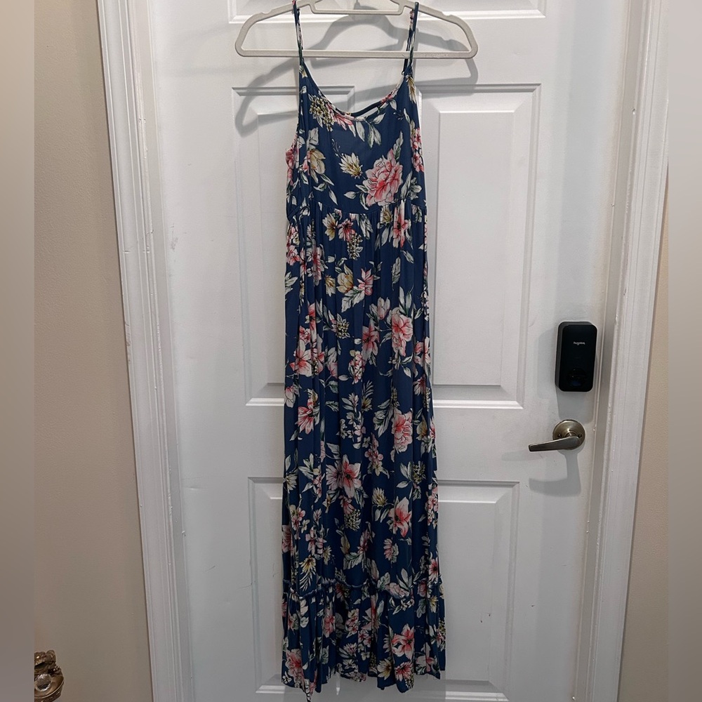 Band of Gypsies Blue Floral Dress
